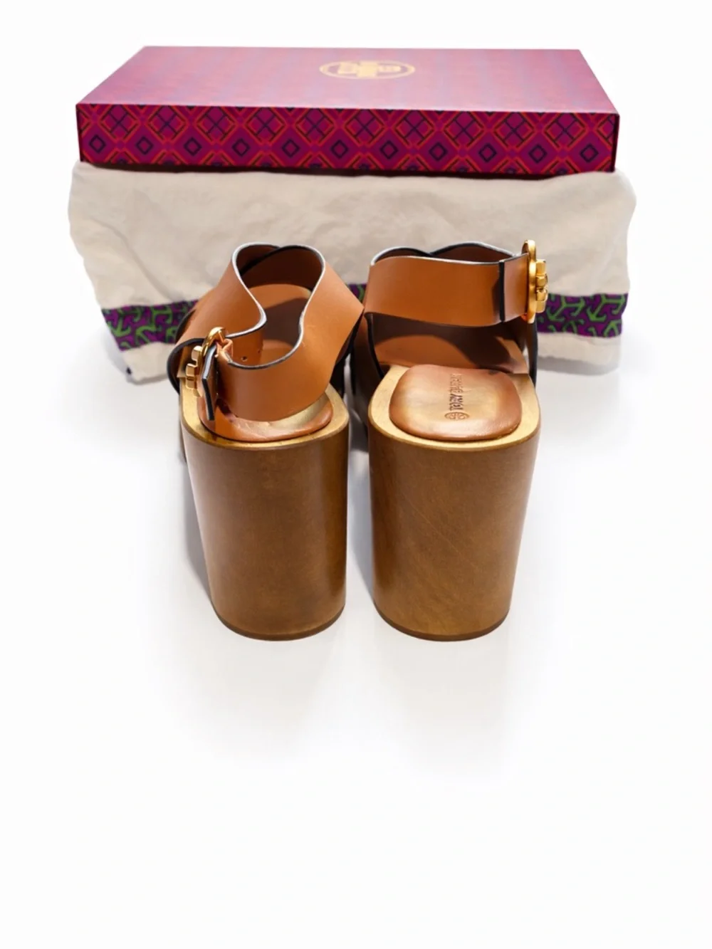 TORY BURCH Blythe Platform Slingback Sandals with Box and Dust Bag!